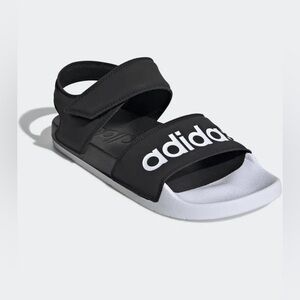 Adidas Adilette Black and White Sandals